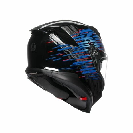 AGV K7 motorhelm Genisys zwart blauw grijs