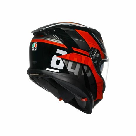 AGV K7 motorhelm Taurax mat zwart rood