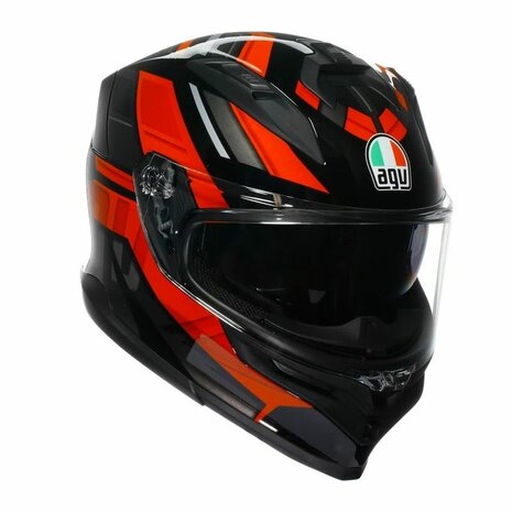 AGV K7 motorhelm Taurax mat zwart rood
