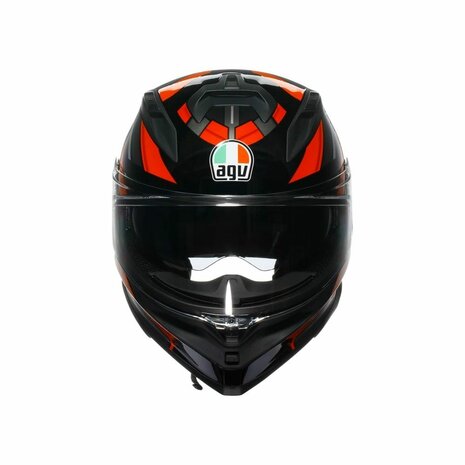AGV K7 motorhelm Taurax mat zwart rood
