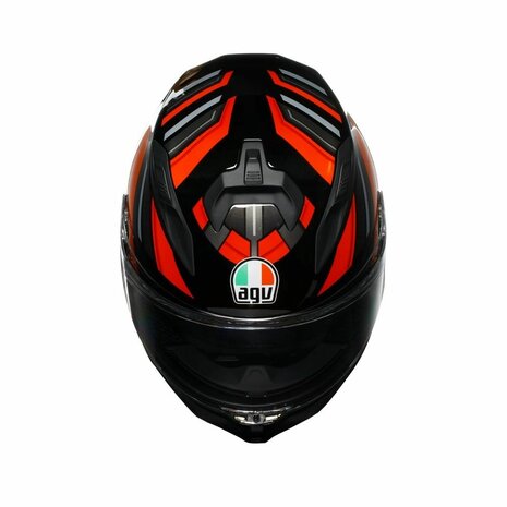 AGV K7 motorhelm Taurax mat zwart rood