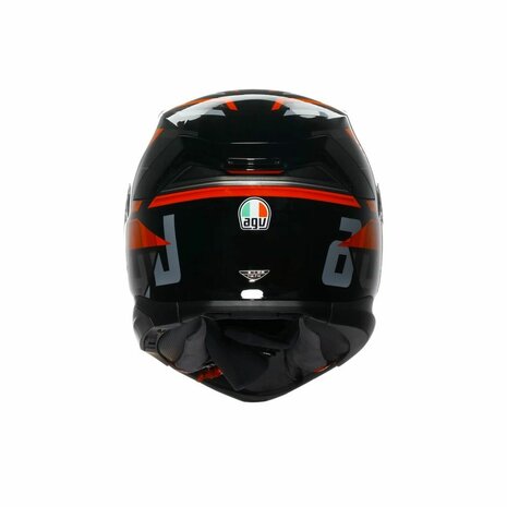 AGV K7 motorhelm Taurax mat zwart rood