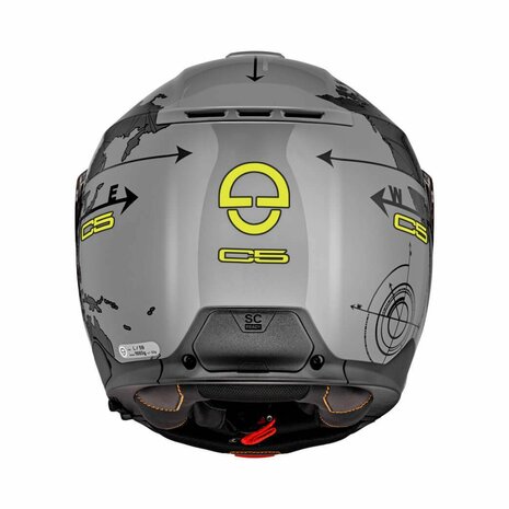 Schuberth C5 Systeemhelm - Globe - zwart grijs