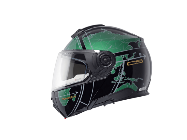 Schuberth C5 Systeemhelm - Globe - zwart groen