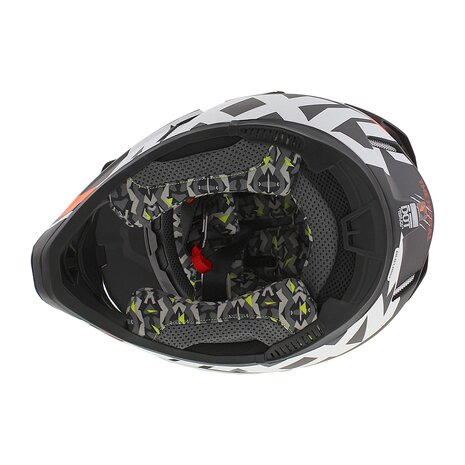 Axxis Wolf crosshelm Jackal mat oranje zwart
