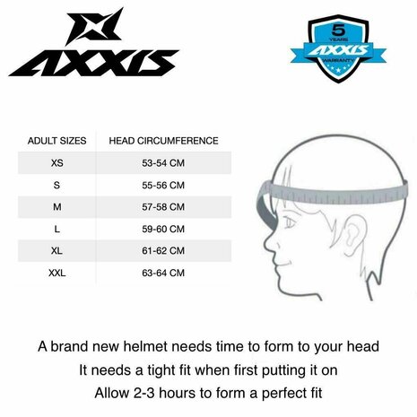 Axxis Draken S helm Sunray mat blauw geel grijs