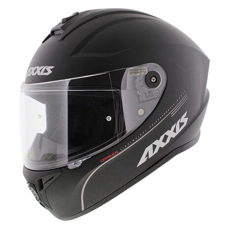Axxis Draken helm solid mat zwart