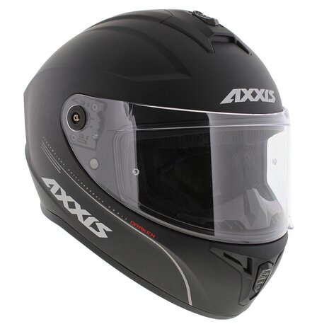 Axxis Draken helm solid mat zwart
