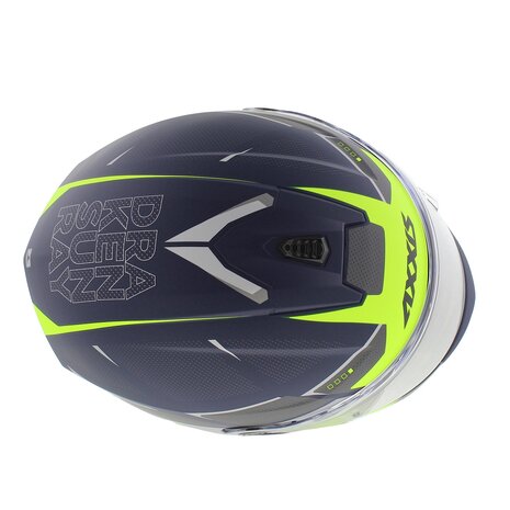 Axxis Draken S helm Sunray mat blauw geel grijs