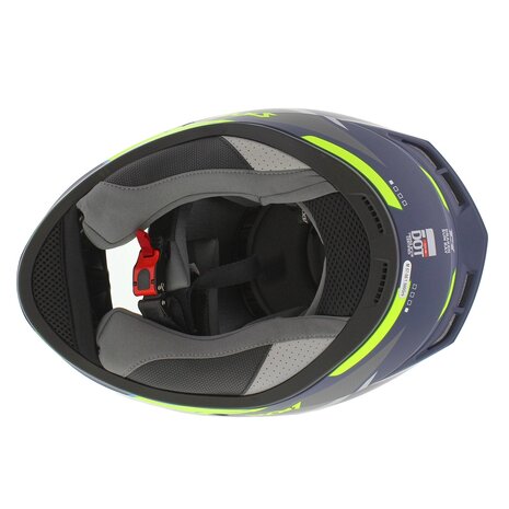 Axxis Draken S helm Sunray mat blauw geel grijs