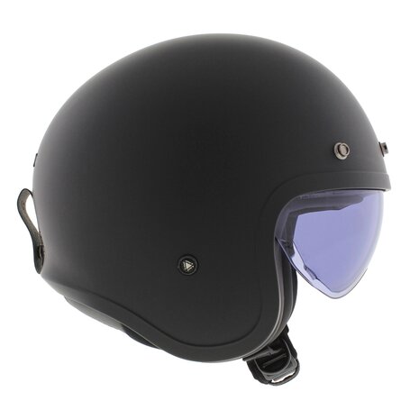 LS2 OF599 Spitfire II helm mat zwart special edition inclusief klep