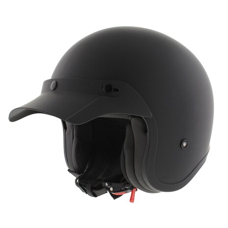 LS2 OF599 Spitfire II helm mat zwart special edition inclusief klep