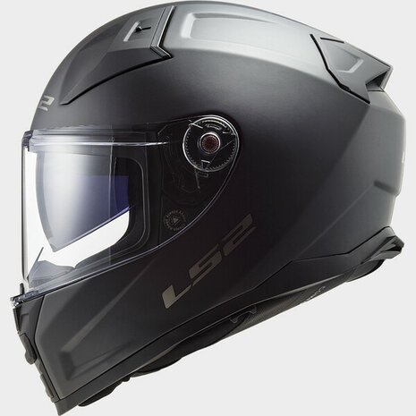 LS2 FF811 Vector II integraalhelm solid mat zwart