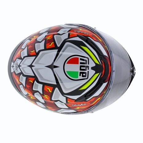 AGV K6 S Bezzecchi 2024 Motorhelm zwart rood wit geel