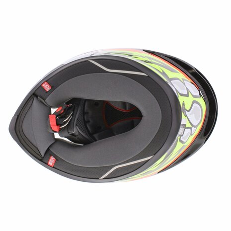 AGV K6 S Bezzecchi 2024 Motorhelm zwart rood wit geel
