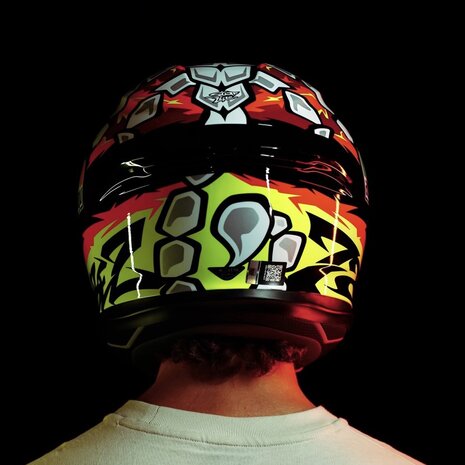 AGV K6 S Bezzecchi 2024 Motorhelm zwart rood wit geel