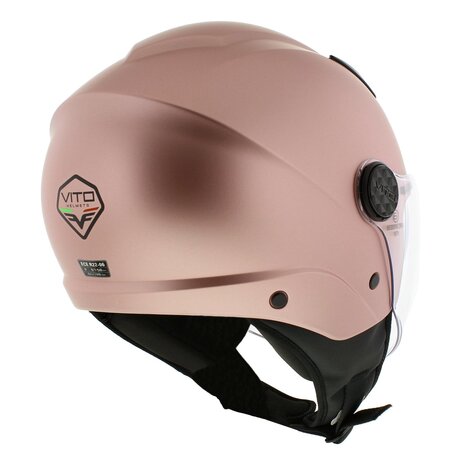 Vito jet helm Sarenta rose gold