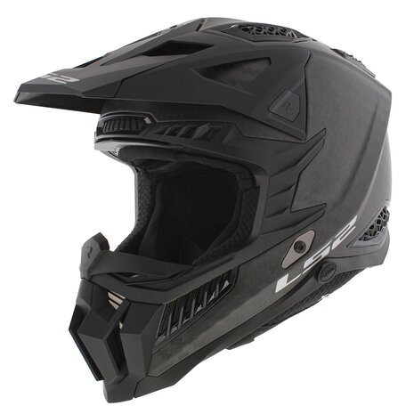 LS2 MX703 C X-Force crosshelm mat carbon zwart