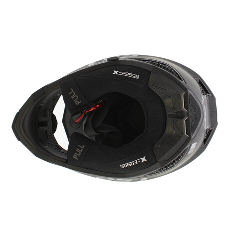 LS2 MX703 C X-Force crosshelm mat carbon zwart