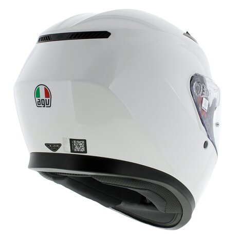 AGV K3 helm mono solid glans wit