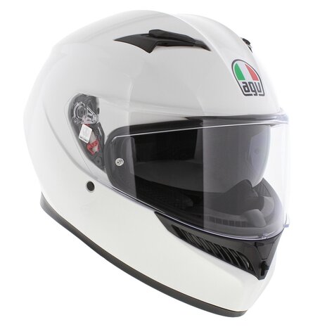 AGV K3 helm mono solid glans wit