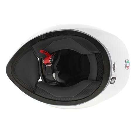 AGV K3 helm mono solid glans wit