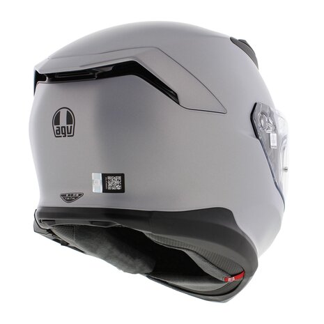 AGV K7 motorhelm Mono mat zilver Prisma