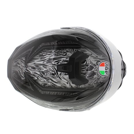 AGV K7 motorhelm Damascus glans zwart zilver