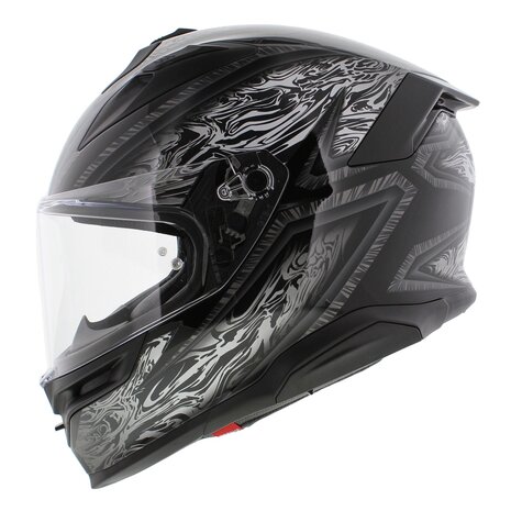 AGV K7 motorhelm Damascus glans zwart zilver