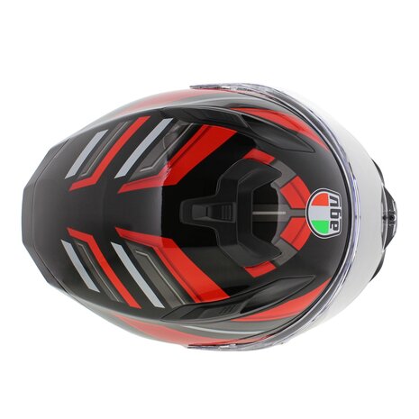 AGV K7 motorhelm Taurax glans zwart rood
