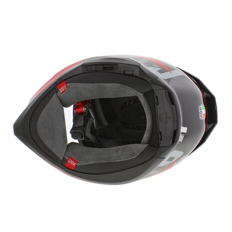 AGV K7 motorhelm Taurax glans zwart rood