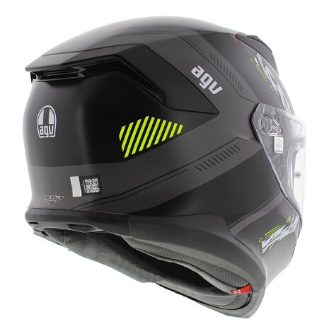 AGV K7 motorhelm Kyber mat zwart grijs fluo geel
