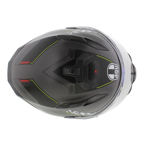 AGV K7 motorhelm Kyber mat zwart grijs fluo geel