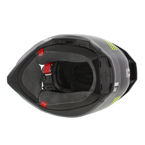 AGV K7 motorhelm Kyber mat zwart grijs fluo geel