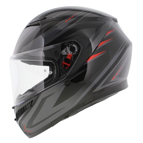AGV K3 motorhelm Syth glans zwart rood