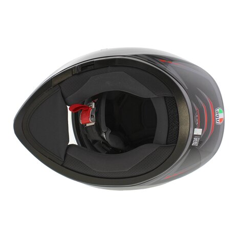 AGV K3 motorhelm Syth glans zwart rood