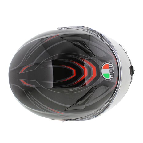 AGV K3 motorhelm Syth glans zwart rood