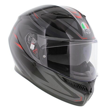 AGV K3 motorhelm Syth glans zwart rood