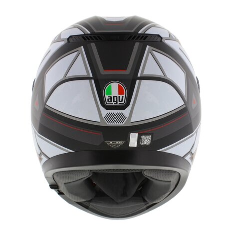 AGV K3 motorhelm Rivia mat zwart wit