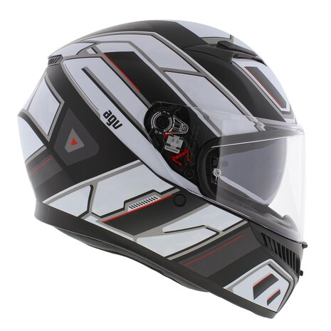 AGV K3 motorhelm Rivia mat zwart wit