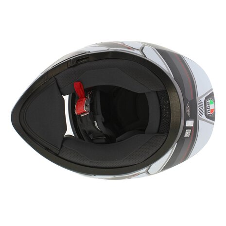 AGV K3 motorhelm Rivia mat zwart wit