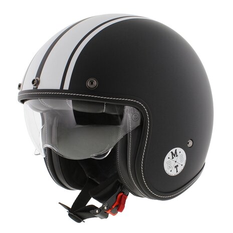 MT Jethelm Le Mans II SV S Speed mat zwart wit