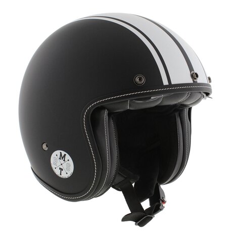 MT Jethelm Le Mans II SV S Speed mat zwart wit
