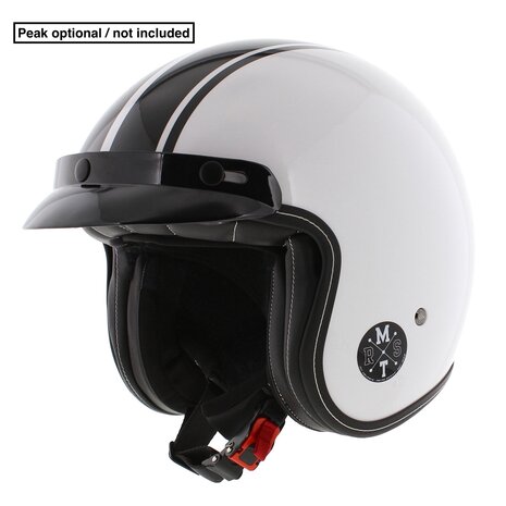 MT Jethelm Le Mans II SV S Speed glans wit zwart