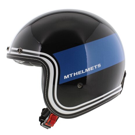MT Jethelm Le Mans II SV S Tant glans zwart blauw