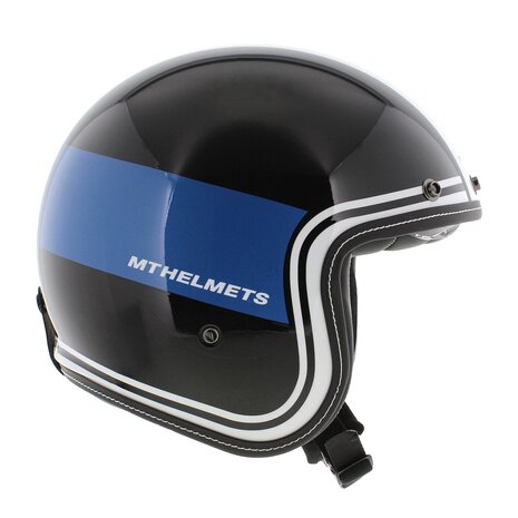 MT Jethelm Le Mans II SV S Tant glans zwart blauw
