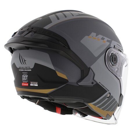 MT Jet Cosmo SV helm Cruiser mat zwart grijs
