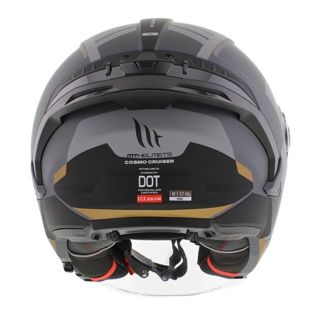 MT Jet Cosmo SV helm Cruiser mat zwart grijs