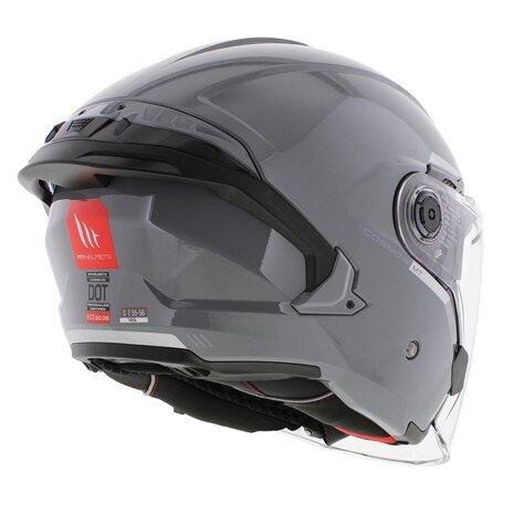 MT Jet Cosmo SV helm glans grijs