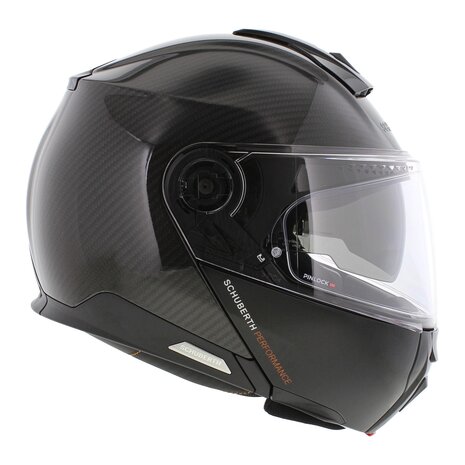 Schuberth C5 Carbon Systeemhelm glans carbon zwart